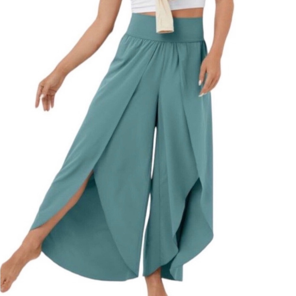 HALARA Breezeful™ Palazzo Flowy Split Wide Leg Quick Dry Casual Pants size XL